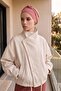 Comfortable Combed Cotton Bonnet with Belt, B-31 - 4
