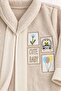Girl and Boy Baby Plush Bathrobe Set Brz0401 - 5