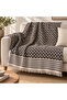 N Nevora 170X210 cm Tufted Zigzag Patterned Multi-Purpose Sofa Cover and Sofa Shawl - 2