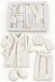 Girl and Boy Baby Plush Bathrobe Set Brz0401 - 3