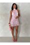 Rochie mini, roz - XS - 5