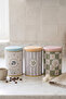 3 Pieces Round Metal Decorative Box 9 cm X 14 cm / Whimsical