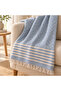 N Nevora 170X210 cm Tufted Zigzag Patterned Multi-Purpose Sofa Cover and Sofa Shawl - 4