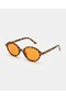 Miux Leopard Orange Frame with Glass Trendsunglasses Uv400 Protection Lightweight Flexible Product - 2