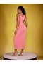 Rochie maxi, roz - L - 2
