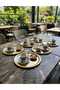 6'Li Gold Decorative Stainless Steel Round Model Serving Tray Luxury - 2