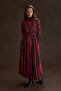 Bordo Patterned Dress