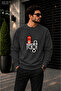 Men's Mailbox Illustrated Crew Neck Casual Regular Fit Sweatshirt