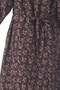 Feriha Flannel Buttoned Long Sleeve Winter Long Dress with Violet Pattern Purple Purple - 3