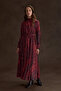 Bordo Patterned Dress - 2