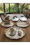 Stainless Steel 6-Piece Oval Serving and Presentation Tray with Handles - 3