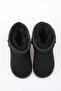 Black Sheepskin Suede Non-Slip Sole First Step Baby Daily Boots - 3