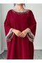 Rochie maxi, bordo - 2XL - 3