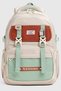 Unisex School Daily Student Backpack School Bag 2464 Beige and Green Color - 3