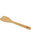 Wooden Rice Spoon | Wood Non Stick Rice Scooper with Round Shallow Head | Wooden Serving Spoon | Brown PR51177 - 3