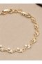 Premium Zircon Stone and Dolphin Figured Luxury Steel Bracelet, Non-Tarnish Steel Bracelet 19 cm - 4