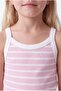 Girls' Striped Thin Strap Cotton Blend Dress - 6