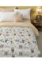 Single Bedding Set with Cute Bear Pattern (Pillowcase + Duvet Cover) 155X230