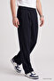 Navy Blue Comfortable Fit Men's Palazzo Trousers - 82199 - 2
