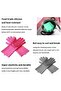 Silicone Scrubber Gloves, Multicolour - 8