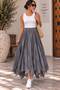 Women's Asymmetrical Cut Lined Cotton Witch Skirt 40-48