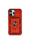 Apple iPhone 14 Pro Max Case Pars Silicone with Lens Ring - Red