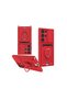 Samsung Galaxy S25 Ultra Case Zuma Silicone with Business Card Ring - Red