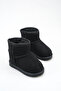 Black Sheepskin Suede Non-Slip Sole First Step Baby Daily Boots