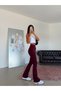 Flare Model Belize Leggings - Burgundy - 5