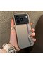 iPhone 17 Pro Max Compatible Speed Race Style Case, Red Blue Vertical Stripe Racing English Motif