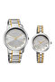 Bandhan Eternal Pair Analog with Silver Dial Dual Tone Stainless Steel Strap Watch for Couples - 19692969BM01 - 2