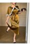 Rochie maxi, kaki - L