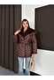 Belted Fur Lined Shawl Collar Puffer Quilted Coat - 8