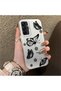 Samsung Galaxy A15 4G/5G Compatible Plain Feel Case, Line Butterfly Daisy English Slogan Pattern