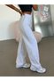 Two-Thread Wide-Leg Sweatpants - Gray - 5