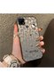 Realme C15/C25/C25S Compatible Grey Leopard Pattern Phone Case, Star English Art Print