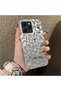 Tecno Spark 40 Compatible Grey Leopard Pattern Phone Case, Star English Art Print