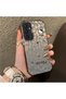 Samsung Galaxy S23 Fe Compatible Gray Leopard Pattern Phone Case, Star English Art Print