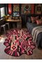 Sdtplus Leopard and Ancient Mosaic Patterned Modern Woven Base Decorative Carpet Sdtplus7 - 2
