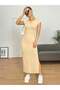 Rochie maxi, bej - M