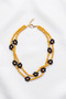 Papatya 2 Rows Handmade Crystal Anklet - 3