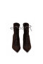Genuine Suede Leather Women's Boots 381 Brown Suede (Brown Suede) - 3