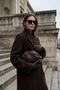 Brown Knitted Leather Chain Shoulder and Portfolio Bag - 3