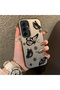 Samsung Galaxy A55 Compatible Plain Feel Case, Line Butterfly Daisy English Slogan Pattern