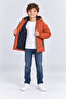Boy's Hooded Quilted Coat with Soft Lining and Zipper Pockets Winter Coat Ak4289 - 4