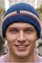 Men's Striped Folded Knitwear Knitted Winter Beanie - 3