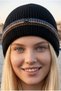 Women's Striped Folded Knitwear Knitted Winter Beanie