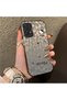 Samsung Galaxy A72 Compatible Gray Leopard Pattern Phone Case, Star English Art Print