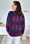 Baklava Patterned Knitwear Blouse 7K047 - 2