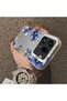 Oppo Find X9 Pro 5g Compatible Elegant Flower Case, Blue Flower Golden Branch Creative Flat Print - 2
